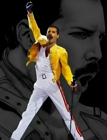Norimpex Diamantové maľovanie Freddie Mercury Historická póza / 30x40 cm