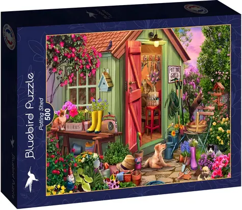 BlueBird Puzzle Záhradný domček / 500 dielikov / 47,8 x 34,2 cm