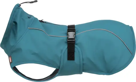 TRIXIE Vimy petrolejová L 55 cm / Pláštenka pre psov / Polyester / Vodeodolná / Obvod hrude 60-85 cm