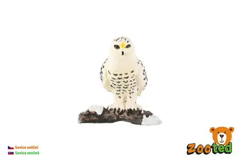 ZOOTED Figúrka Sovice snežná / Plast / 5 cm / od 3 rokov