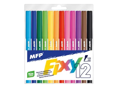 MFP Fixy farebné 12 ks / Fixy / plast / 3+
