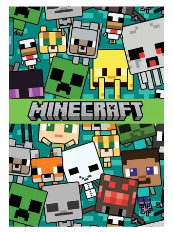 Poznámkový blok Minecraft A6 / Blok / Linkovaný / 10,5×15 cm