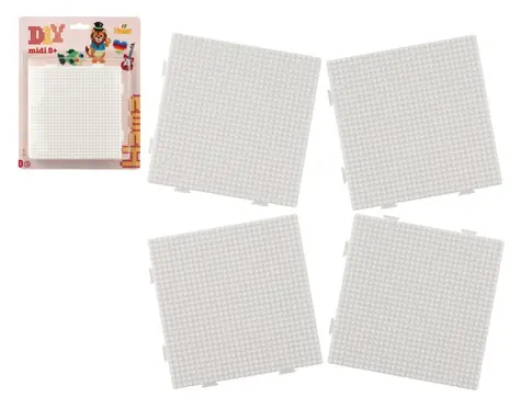 HAMA Podložka na zažehľovacie korálky - štvorec / Podložka pre korálky / 4 ks / 14x14 cm / od 5 rokov