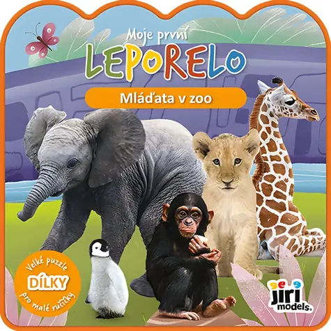 JIRI MODELS Moje prvé leporelo ZOO / Leporelo / 10 strán / 5 penových dielikov