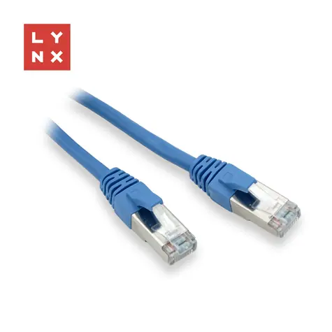 Lynx FTP patch kábel Cat5e 15 m modrý / Patch kábel / FTP / Cat5e / RJ45