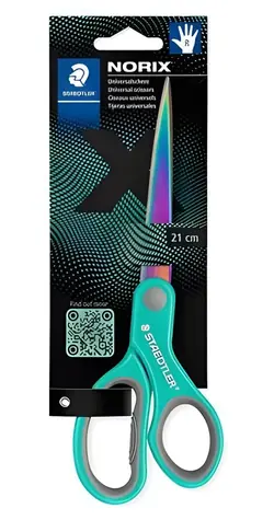 Staedtler Noris 965 tyrkysová / Nožnice / 21 cm / univerzálna / nerezová oceľ