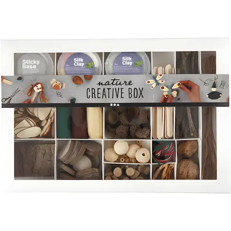 CREATIV COMPANY Kreatívna sada Nature / prírodné materiály na tvorenie / od 4 rokov