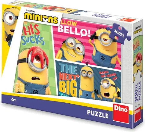Dino Puzzle Mimoni XL / 300 dielikov / 47 x 33 cm