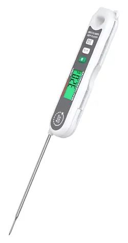 Habotest HT691 / Teplomer pre potraviny / -50 až 300 ° C / Otočná sonda 180 ° / LCD displej / CR2032