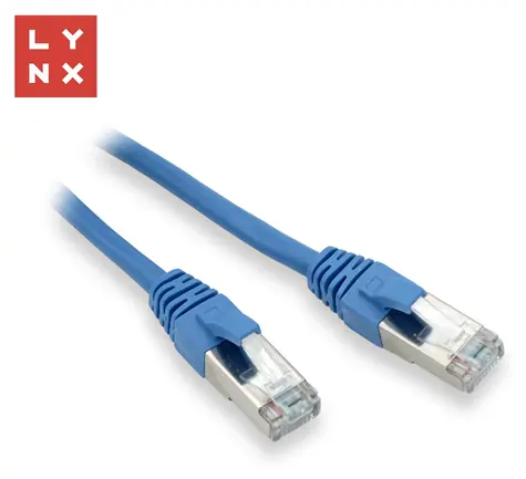 Lynx FTP patch kábel Cat5e 7m modrá / Patch kábel / Cat5e / PVC / CCA / RJ-45
