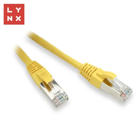 Lynx FTP Cat5e žltá / Patch kábel / 20 m / RJ45 / PVC / CCA