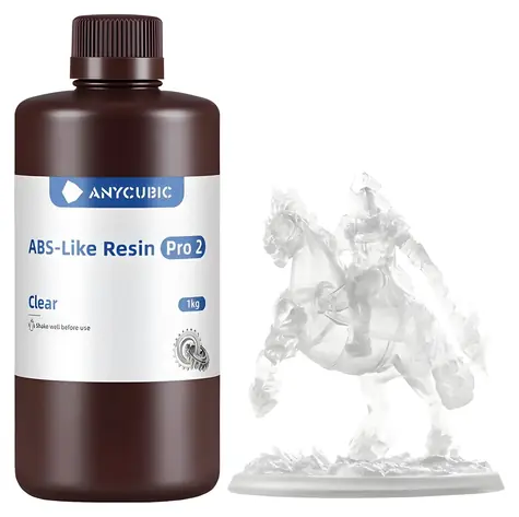 Anycubic ABS-Like Resin Pro 2 priehľadná / 3D tlačová živica / ABS-Like / 1 kg / UV 365-405 nm
