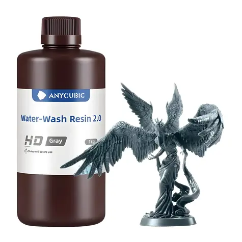 ANYCUBIC Water-Wash Resin 2.0 (HD sivá)