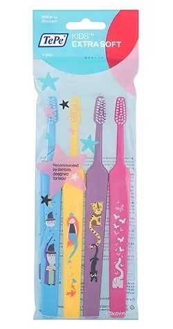 TePe Kids Select Compact Zubná kefka extra jemná 4 ks