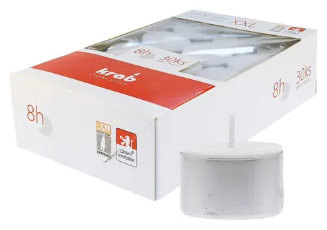 Krab XXL 8h Čajová sviečka 30 ks