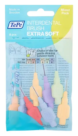 TePe Extra Soft Medzizubná kefka 8 ks Mixed Pack