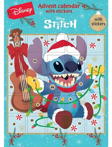 JIRI MODELS Adventný kalendár so samolepkami Lilo & Stitch / 24 okienok