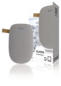 Sweex Powerbanka 10400 mAh šedá / Powerbanka / Lítium- ION / USB