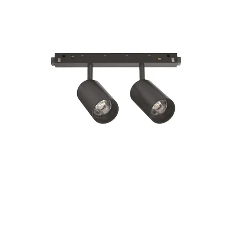 Ideal lux EGO TRACK DOUBLE čierne / Lištové LED svietidlo / 16W / 1450 lm / 3000 K / IP20