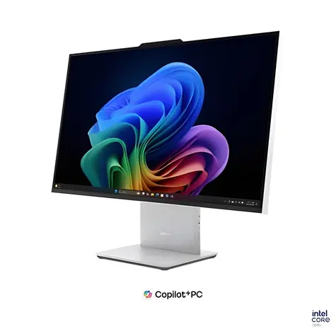 Lenovo AIO 27IPH11 strieborná / All-in-One počítač / 27" QHD / Intel Core Ultra 7 355 / 32GB / 1TB SSD / W11H