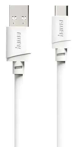 HAMA USB-A - USB-C 2 m biela / Nabíjací kábel / USB 2.0 / 480 Mbit/s