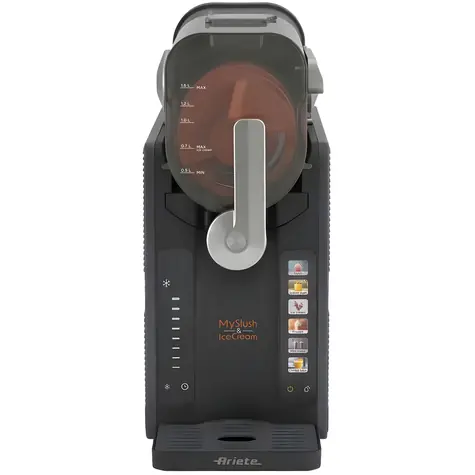 Ariete MySlush & IceCream 655 nerez / Výrobník zmrzliny a ľadovej triešte / Dotykový displej / 200 W