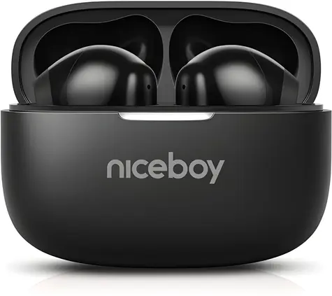 Niceboy Beans 5 PRO čierna / Bezdrôtové slúchadlá / ANC / IPX4