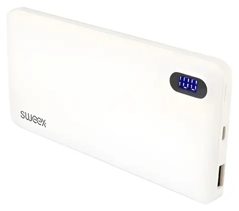 Sweex Powerbanka Lítium-polymér biela / Powerbanka / 8000 mAh / USB