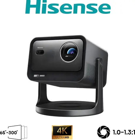 Hisense C3 Laser strieborná / SMART Mini projektor / 4K / HDMI 2.1 / Wi-Fi / Bluetooth / repro 20W