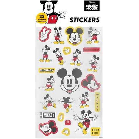 PYRAMID Samolepky Mickey Mouse / Opakovane použiteľné / 25 ks / licenčný design
