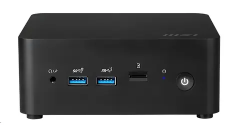 MSI Cubi NUC 1MG-244BEU čierna / Mini PC / Intel Core 3 100U / Intel UHD grafika / Wi-Fi 6E / Bez OS