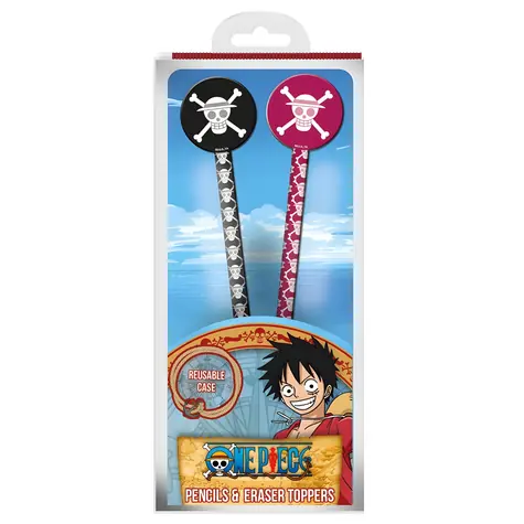PYRAMID Sada ceruziek s topperom One Piece Wano / 2 ks / Guma