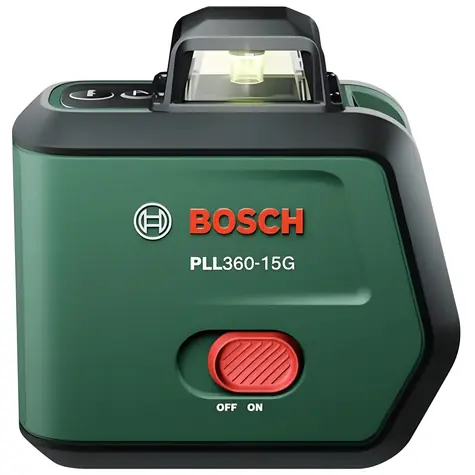 BOSCH PLL360-15G UNI 0.603.663.K00 / Krížový laser / dosah 30 m / presnosť ±0,4 mm/m / akumulátor 3,6V