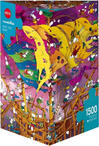 HEYE Puzzle Zachráňte loď! / 1500 dielikov / 60 × 80 cm