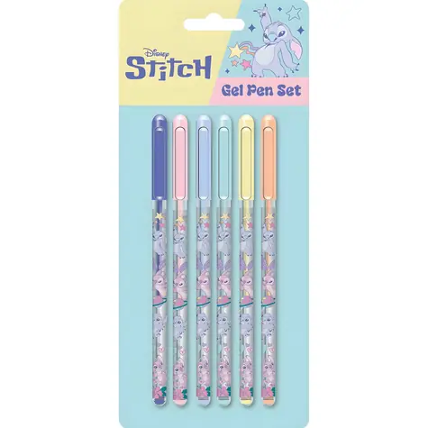 PYRAMID Gélové perá Lilo a Stitch / Sada 6 ks / Licenčný design
