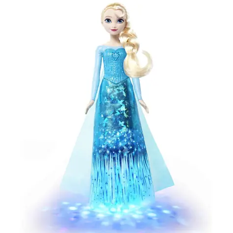 Mattel Bábika Elsa spievajúca anglicky so svetielkami / Disney Frozen / od 3 rokov