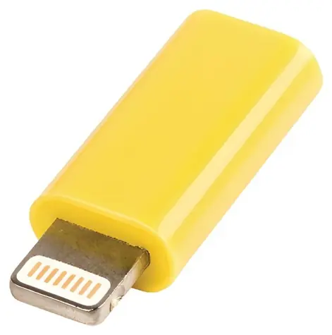 Valueline adaptér Lightning na USB Micro-B žltý / Adaptér