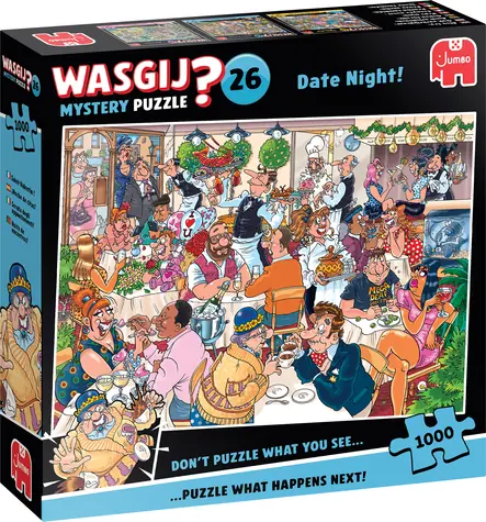 JUMBO Puzzle WASGIJ Mystery 26: Rande! / 1000 dielikov / od 12 rokov