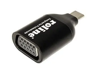 Roline USB-C(M) - VGA(F) konvertor / Adaptér / max. 1920x1200 px / 60 Hz