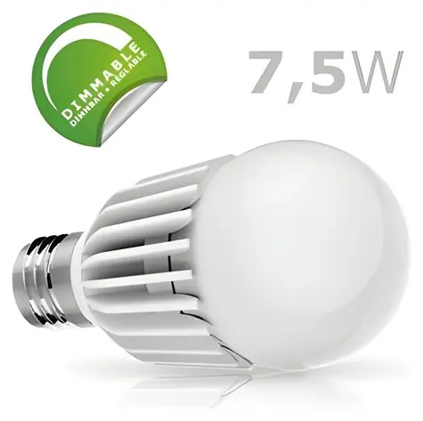 Tagan TG-E27A-08 / LED žiarovka / E27 / 7,5 W / 500lm / teplá biela / stmievateľná / 230V