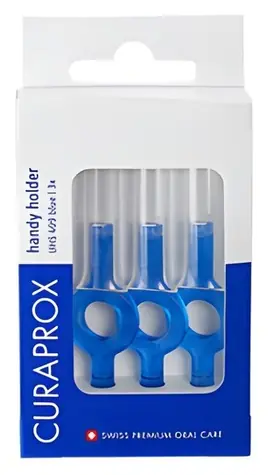 Curaprox UHS 409 Handy Držiačik, 3 ks + krytky