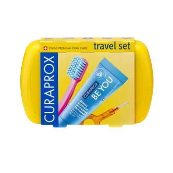 Curaprox Travel set Cestovná sada žltá