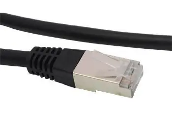Primecooler Patch kábel CAT6 FTP 10 m čierna / Patch kábel / FTP / RJ45-RJ45 / 10 m