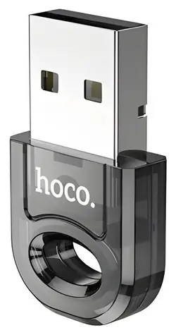 Hoco UA28 čierna / Bluetooth adaptér / Bluetooth 5.1 / USB-A
