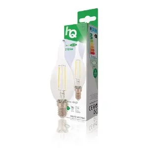 HQ LED žiarovka s vláknom E14 / Retro / 2 W / 210 lm / 2700 K