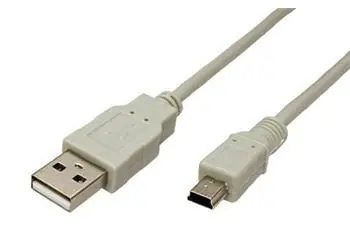 OEM USB kábel USB-A - miniUSB 5 pin M/M 0,8 m / Kábel / USB 2.0