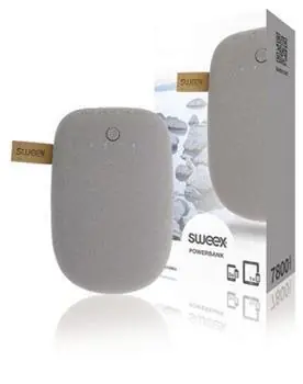 Sweex Powerbanka sivá / Powerbanka / 7800 mAh / Lítium- ION / USB
