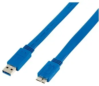 Valueline VLCP61505L20 / Kábel / USB 3.0 AB micro / plochý / prepojovací / 2 m