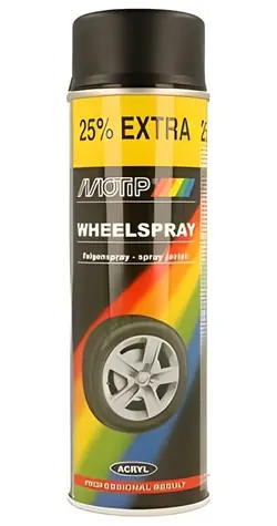 MOTIP Farba na disky čierna matná / Sprej / 500 ml