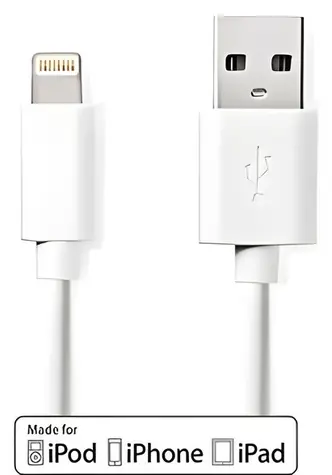 Nedis Lightning kábel 3 m biela / Dátový kábel / USB-A 2.0 (M) - Lightning 8-pin (M) / 480 Mbps / Poniklované konektory